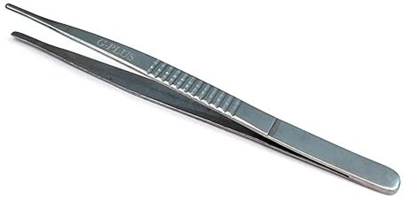 gplus 6" Thumb Dissecting Forceps Non-Toothed Dressing Forceps