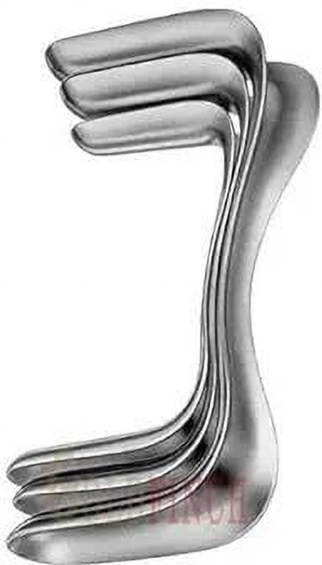 GOLDFINCH Surgical Instrument Stainless Steel 410 Grade Sims Speculum (S, m, L) Pack of 3 Utility Forceps