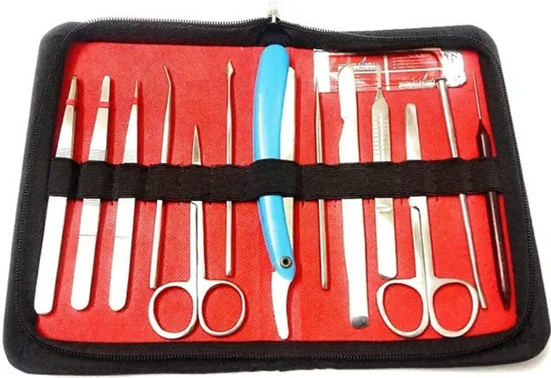 mediwave surgical Tool Kit for Medical Purpose Dissection Kit Surgical Instruments Set Utility Forceps
