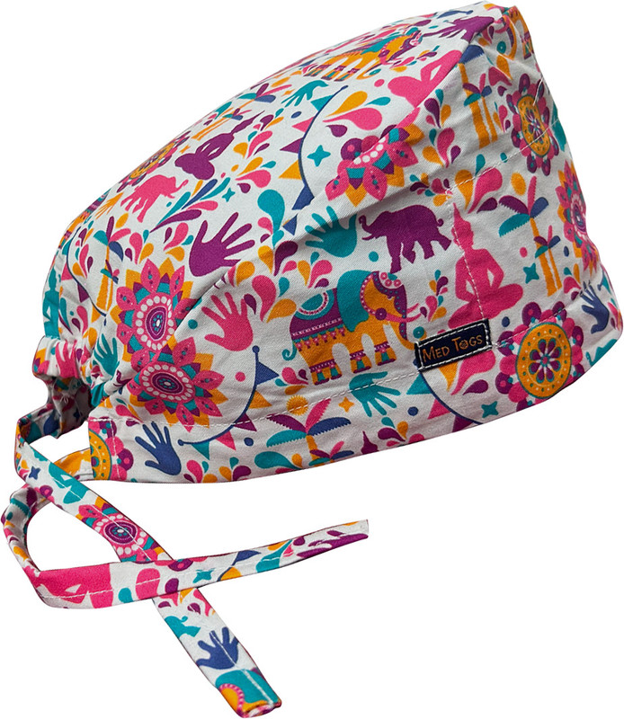 MedTogs Indie vibes Scrub Cap Surgical Head Cap