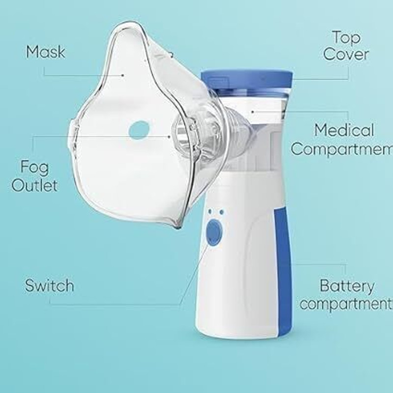 MSNB Mini Mesh Nebulizer | Rechargeable Portable Inhaler for Adults & Kids Surgical Plier(Plastic)
