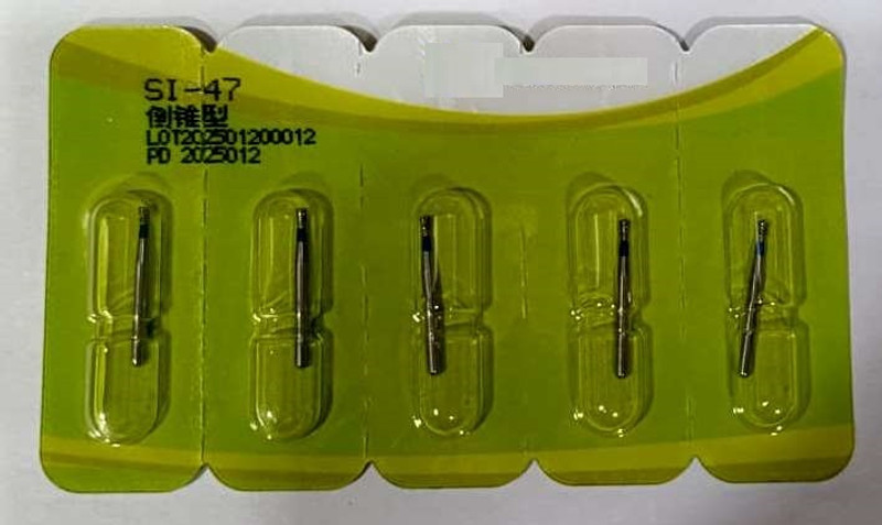 PRAKDENT Dental Daimond Burs SI-47 Handpiece Burs Set of 5pc /no Surgical Plier(Stainless Steel)
