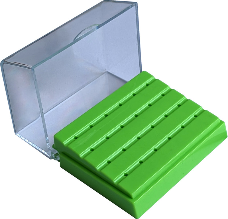 KJCSurgical Dental Bur Holder 24 Holes (Green) Surgical Plier(Plastic)