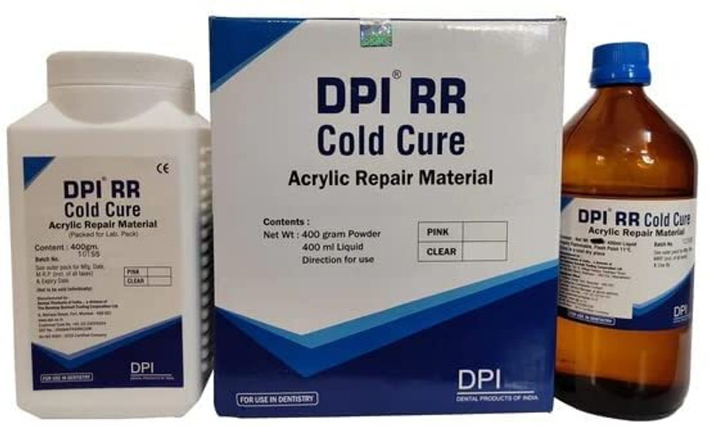 DPI Dental R.R Cold Cure Laboratory Pack Shade Pink /No Teeth Whitening liquid(1000 ml)