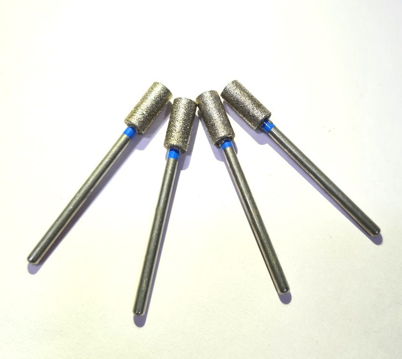 PRAKDENT Dental Diamond Cylinder Burs 4pc/no Surgical Plier(Steel)