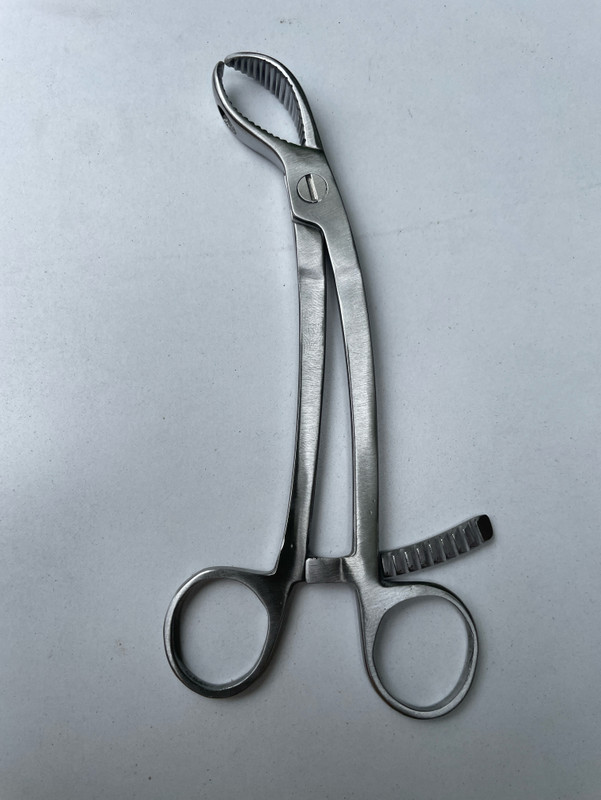 OI MEDICARE Orthopaedics bone burns holding forceps 8” (190mm) Surgical Plier(Stainless Steel)