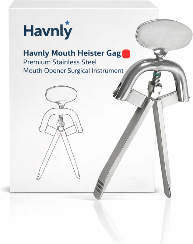 Havnly Heister Mouth Opener Gag – Stainless Steel Surgical Mouth Gag, Mouth Opener Surgical Plier(Stainless Steel)