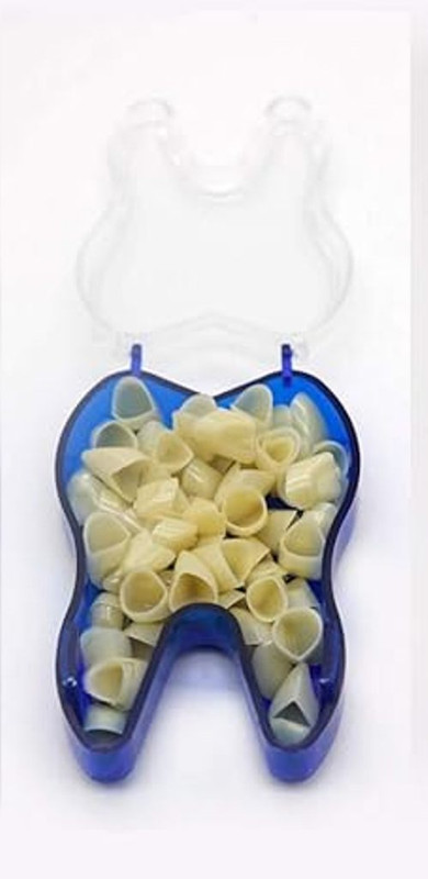 PRAKDENT Dental Temporary Crown Kit Anterior Front & Molar Posterior 50 of each Surgical Plier(Wool)
