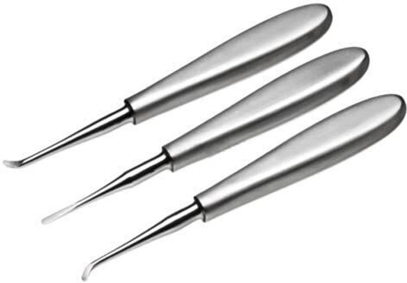 GOLDFINCH 3pc Dental Elevator Warwick James; Set of 3 Pcs Left, Right and Straight Pair Dental Elevator