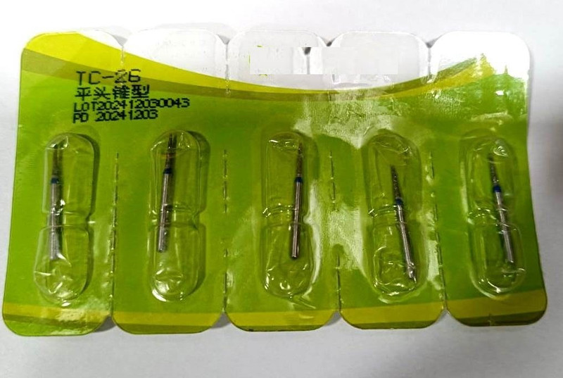 PRAKDENT Dental Dimend Burs Set of 5 /No Surgical Plier(Stainless Steel)
