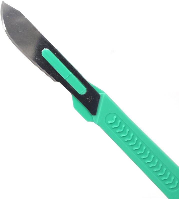 EUZA Disposable Scalpel Blades NO. 12 Sterile Surgical With Graduated Handle Surgical Scalpel(Pack of 2)