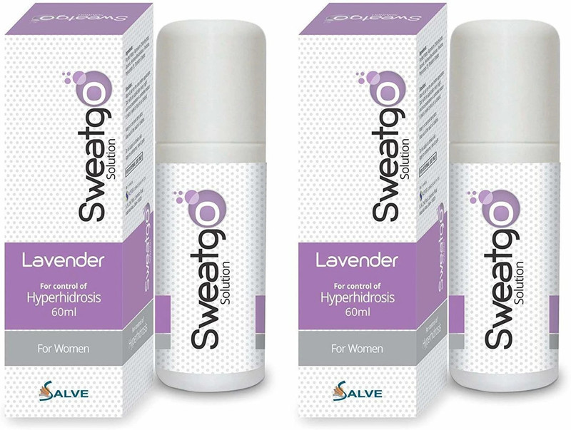 salve Sweatgo Hyperhidrosis Anti-Perspirant For Sweat free Healthy Skin 60ml Sweat Pads