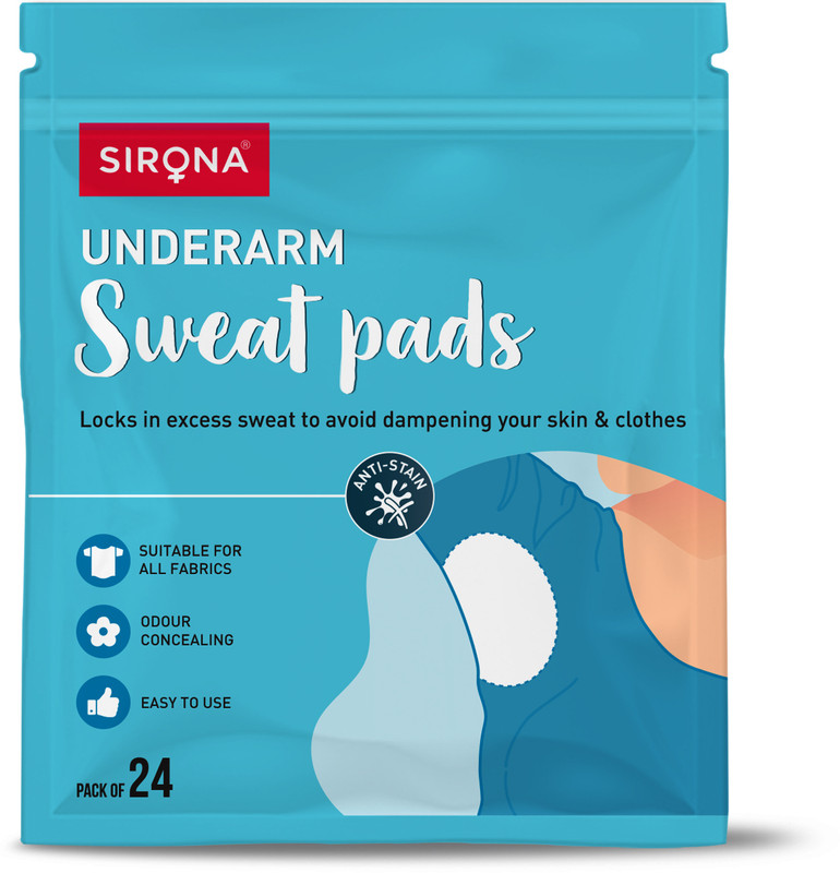 SIRONA Under Arm Sweat Pads (12 Pads - 1 Pack) Sweat Pads