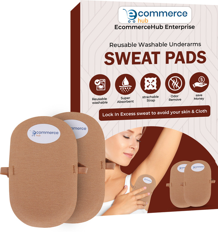 Ecommercehub Reusable Washable Underarms Sweat Pads for Men & Women, Odor-blocking Sweat Pads