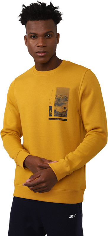 REEBOK Full Sleeve Printed Men Sweatshirt