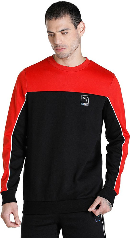 PUMA Full Sleeve Color Block Men Sweatshirt