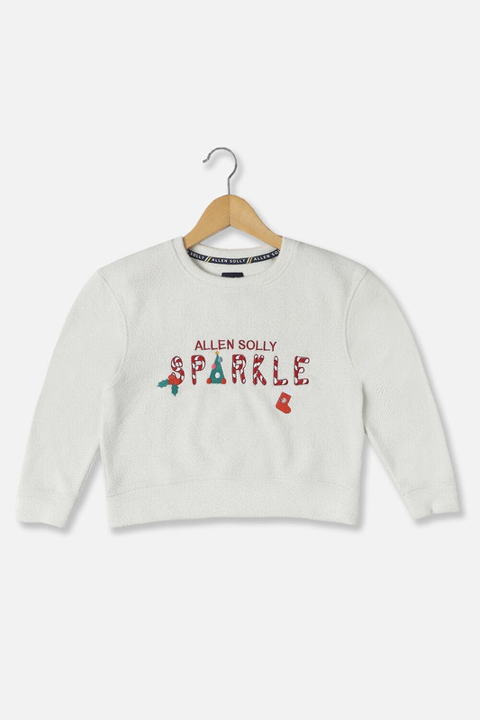 Allen Solly Full Sleeve Embroidered Girls Sweatshirt