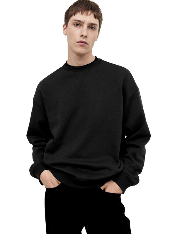 SONIBROS Full Sleeve Solid Men Sweatshirt