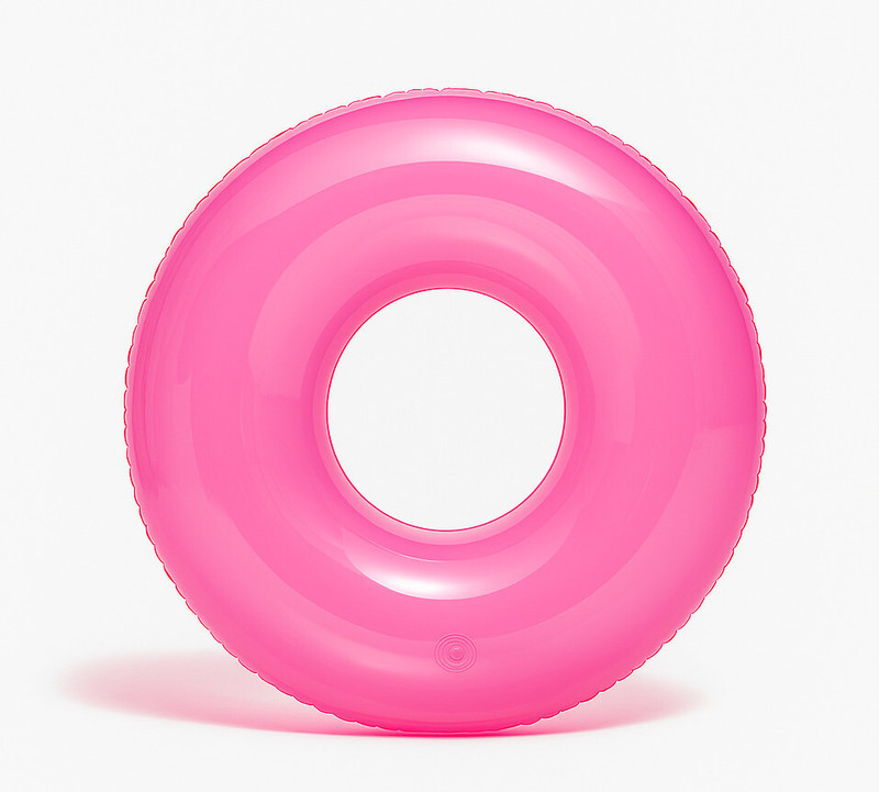 SHREEJI GIFT Inflatable Swimming Ring Swimming tube Age 8+ Years 76cm Diameter (PINK) Swim Floatation Belt
