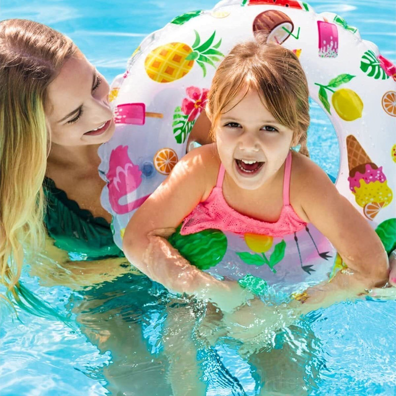 AVIRA OVERSEAS Inflatable Swim Ring for Boys, Space Theme Design, Durable Pool Float for Kids, Fun Summer Water Accessory Swim Floatation Belt
