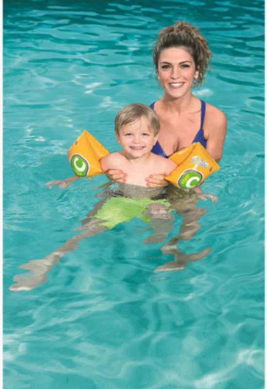 HornFlow Baby (IND*99) Swim Float Armbands, Yellow Swim Floatation Belt