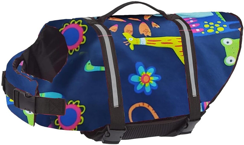 Jilani Dog Life Jacket, Life Jacket for Dogs, Medium Size Swim Floatation Belt