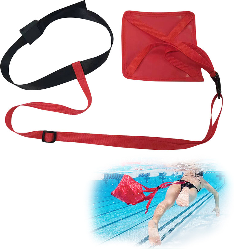 PROBEROS Swim Parachute Resistance Training Equipment for Swimmers Pool Training Tool Swim Floatation Belt