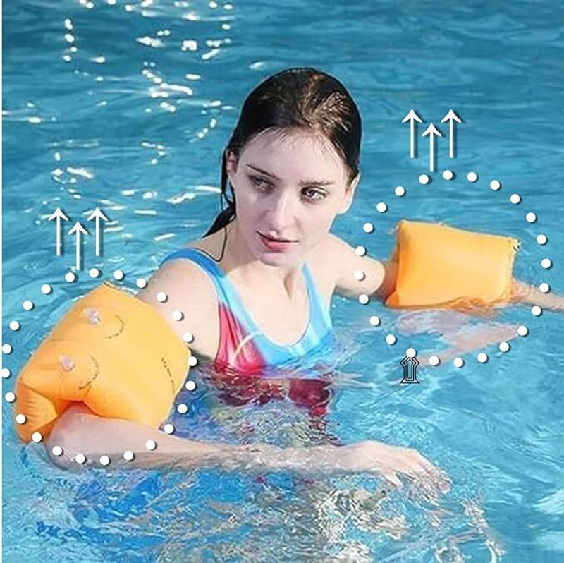 Jiyancreation Dual Air Bag Design Swimming Arm Swim Floatation Belt