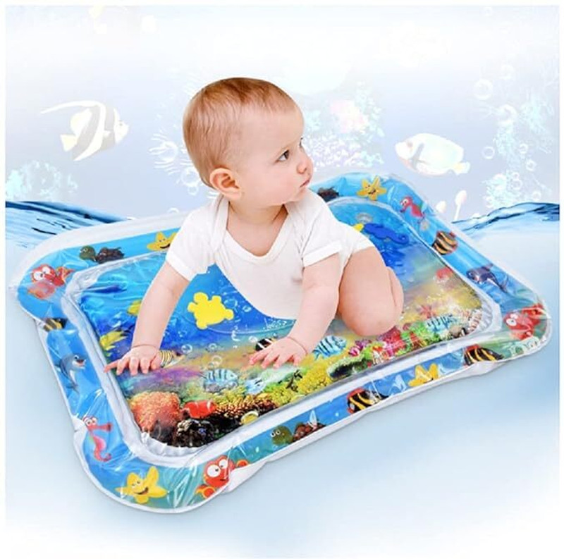 JAKHANIYA Toyz Baby Kids Water Play Mat Toys Inflatable Tummy Time Leakproof Fun Activity Play Center Indoor and Outdoor and Design Swim Floatation Belt