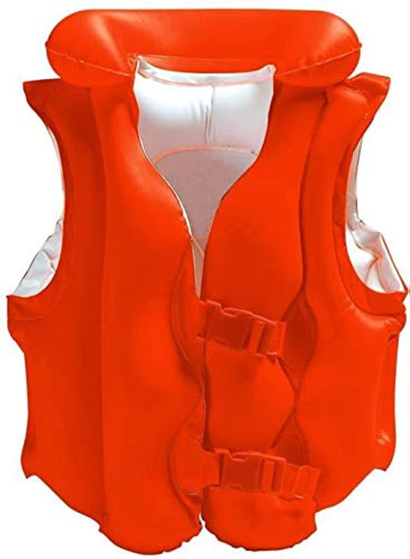 GREST Swim Vest Life Jacket, Inflatable Swimming Pool Floats for Kids Swim Floatation Belt