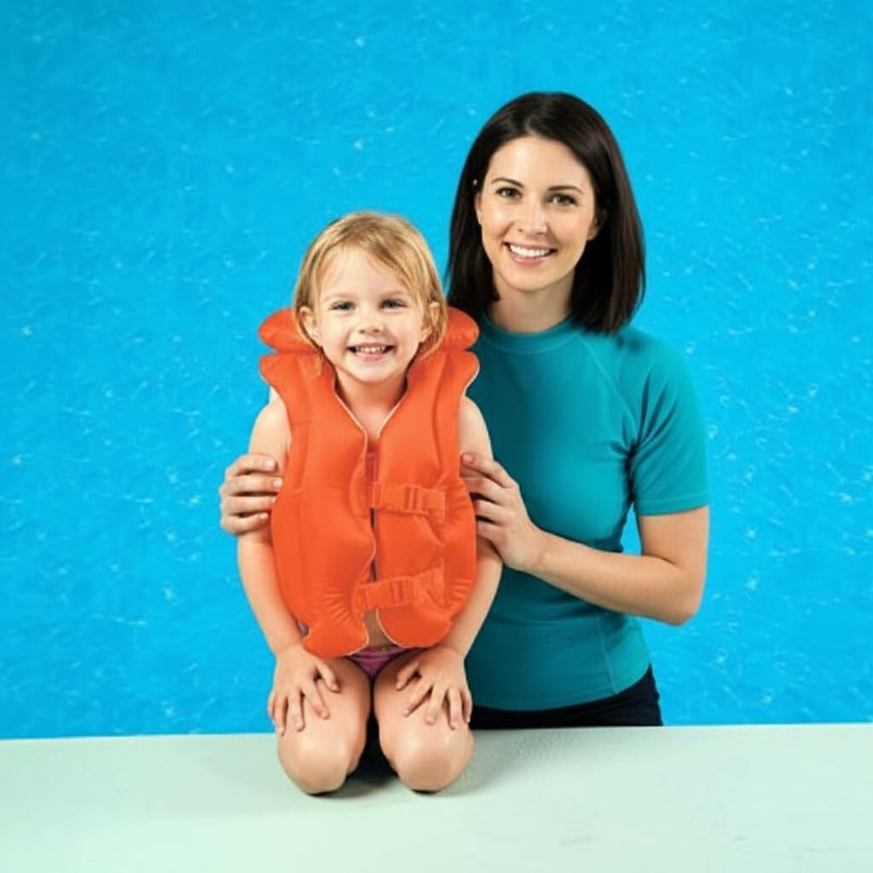 Shreedhar Impex Safe Inflatable Swimming Vest for Toddlers - Water Sports Life Jacket Swim Floatation Belt