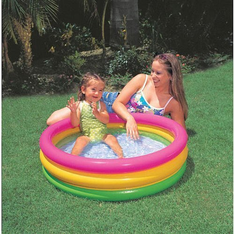 Braintastic Intex Inflatable Baby Bath Tub 2 Feet 57107NP | Kids Water Play Pool Swim Floatation Belt