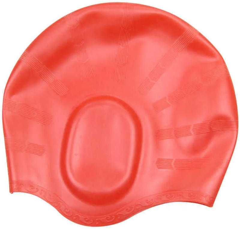Ratnaram women swimming cap Swimming Cap(Black, Pack of 1)
