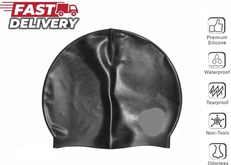 Ratnaram Swimming cap Extra Stretch Pure Silicone Swimming Cap Swimming Cap