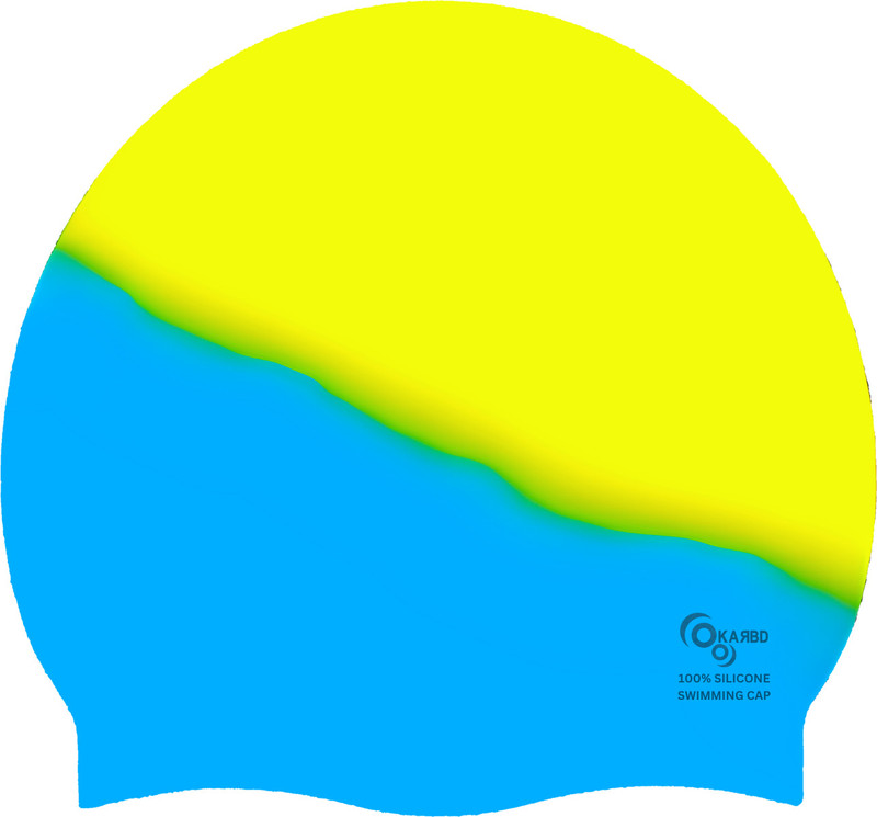 KARBD Silicone Swim Cap Unisex Universal Size Soft Swimming Pool Head Cap Multicolor Swimming Cap(Pink, Pack of 1)