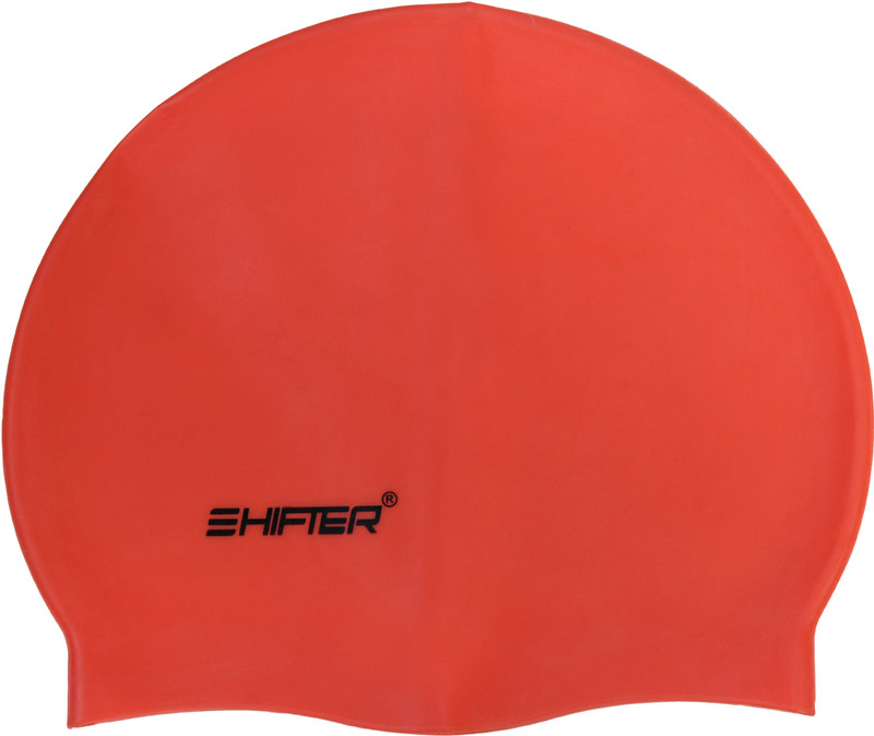 SHIFTER SWIMMING CAP FREE SIZE FOR MEN WOMEN KIDS BOYS GIRLS PREMIUM SILICONE Swimming Cap(Black, Pack of 1)