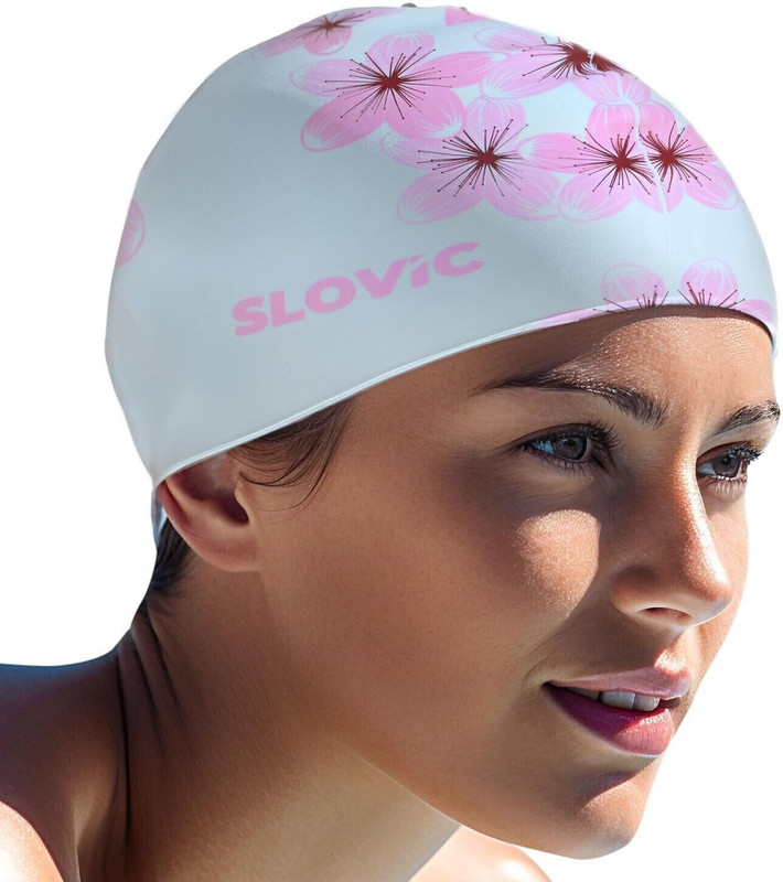 SLOVIC Leak Proof | Protects Hair From Chemical Damage | Premium Quality Silicone |Boys Swimming Cap(Pink, Pack of 1)