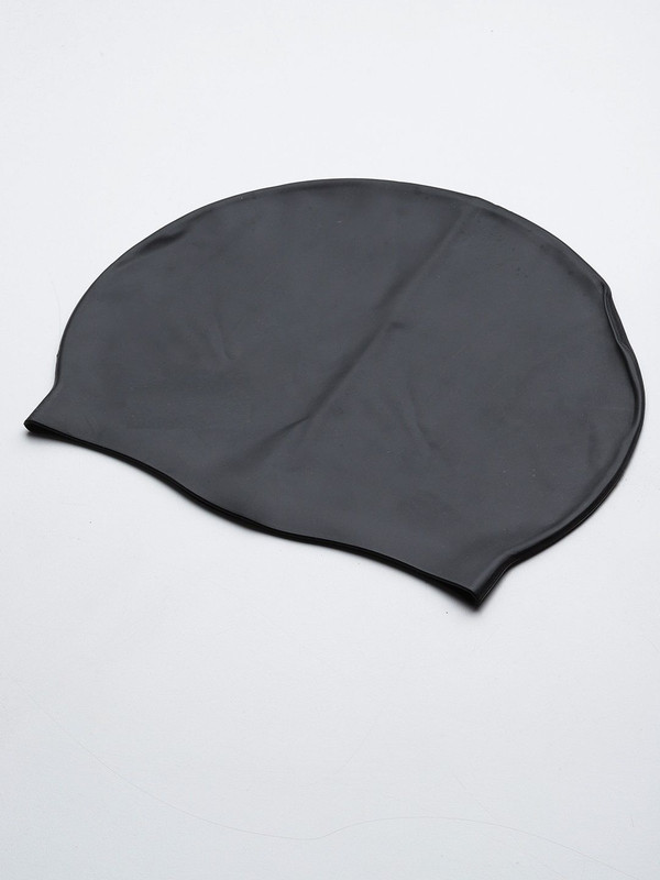 JNKAAN Unisex Siilicone Black Colour Swimming Cap Swimming Cap