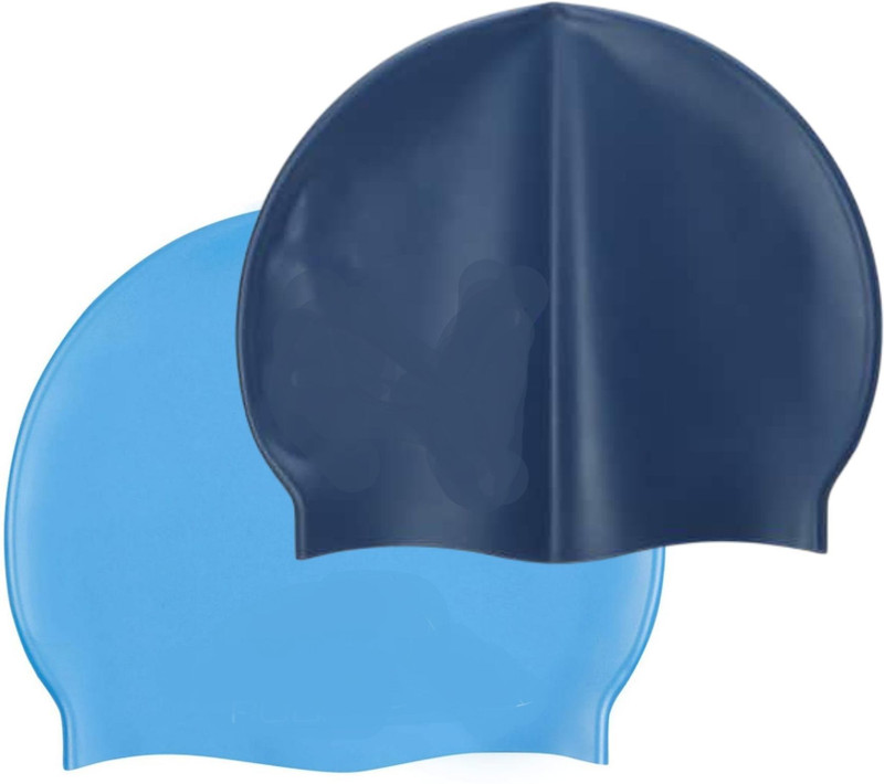 XAYAZRB Silicon Swimming Cap Pack of111 Swimming Cap(Pack of 2)
