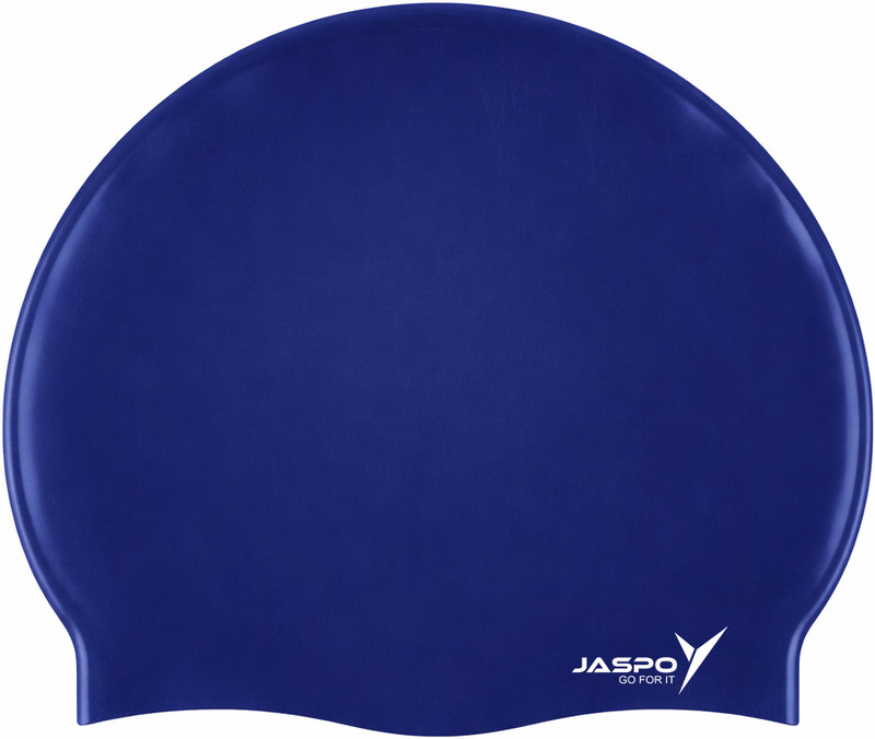 Jaspo Velocity Swimming Cap for Men-Women PVC Free Silicone with Strong Edges Swimming Cap(Black, Pack of 1)