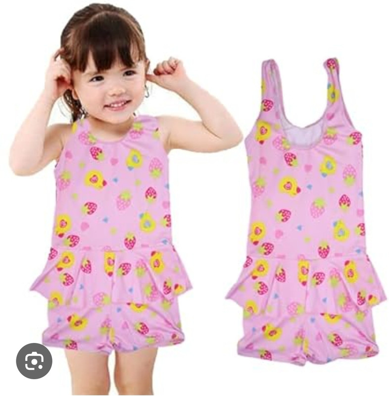 RAINBOWTRADING Swimming costumes for 3 to 5 yrs girls Swimming Cap