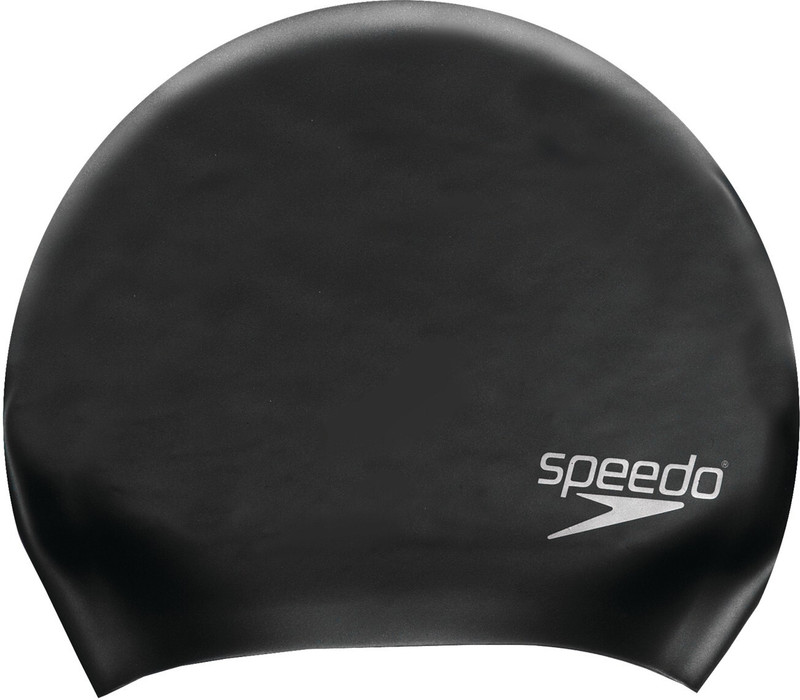 SPEEDO long hair cap au Swimming Cap(Black, Pack of 1)