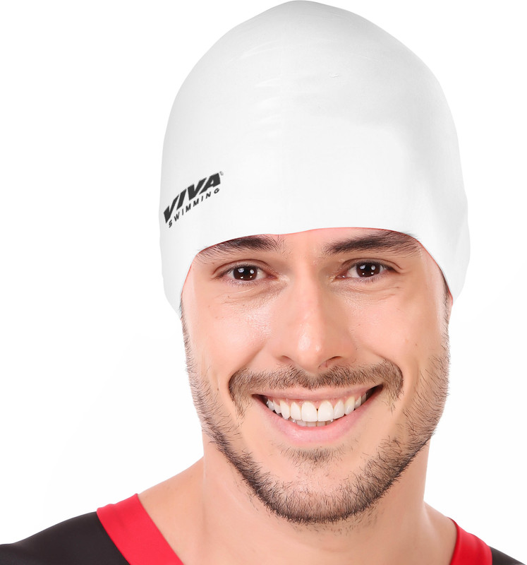 Viva Sports SURPLUS-CAP-WHT Swimming Cap(White, Pack of 1)