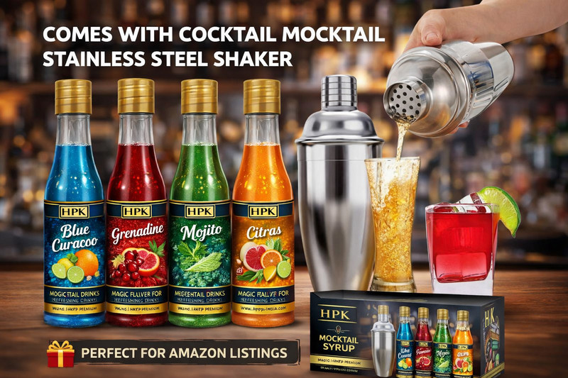 HPK 400 ml Stainless Steel Cocktail Shaker(Steel)