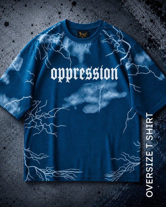 UNISON Printed Men Round Neck Navy Blue T-Shirt