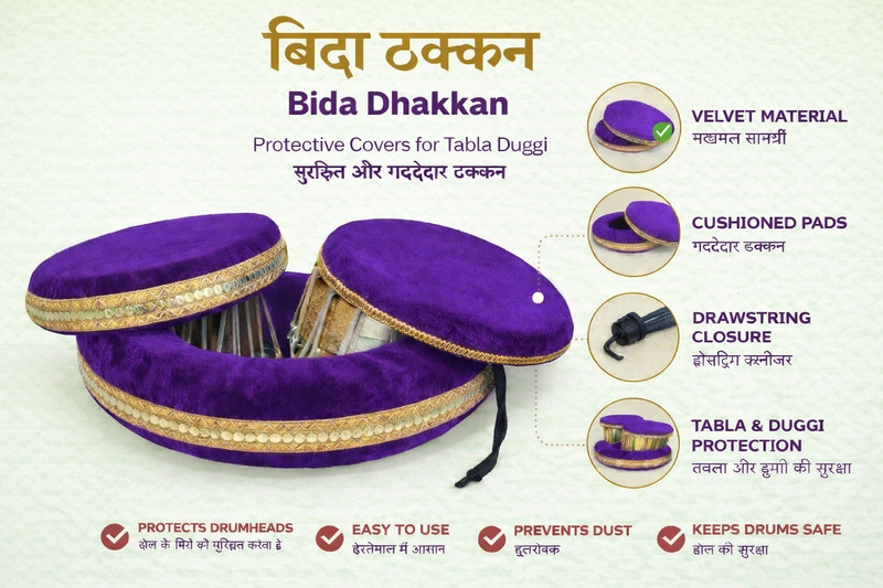 MUSIKING Tabla Ring Pad(Multicolor Pack of 2)