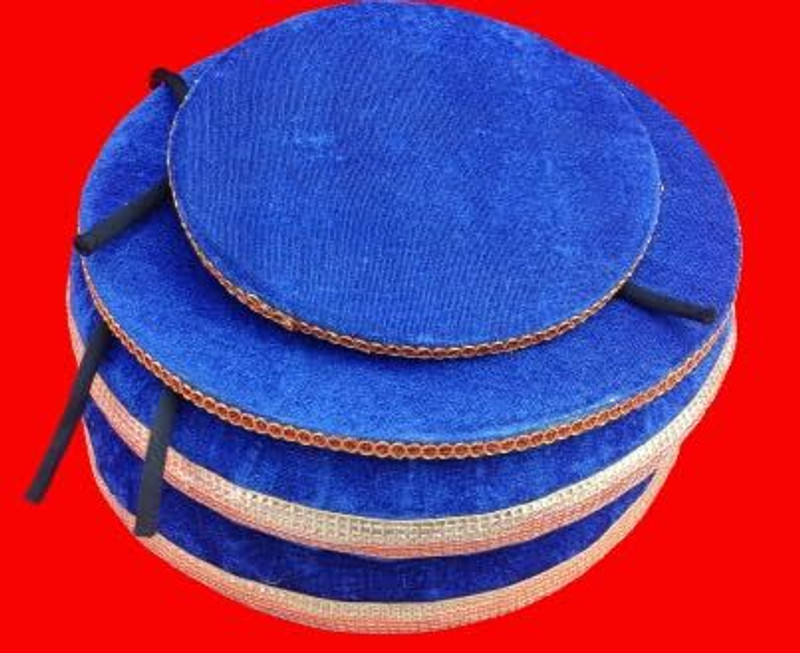 MAGA MART Tabla Ring Pad(Blue Pack of 2)