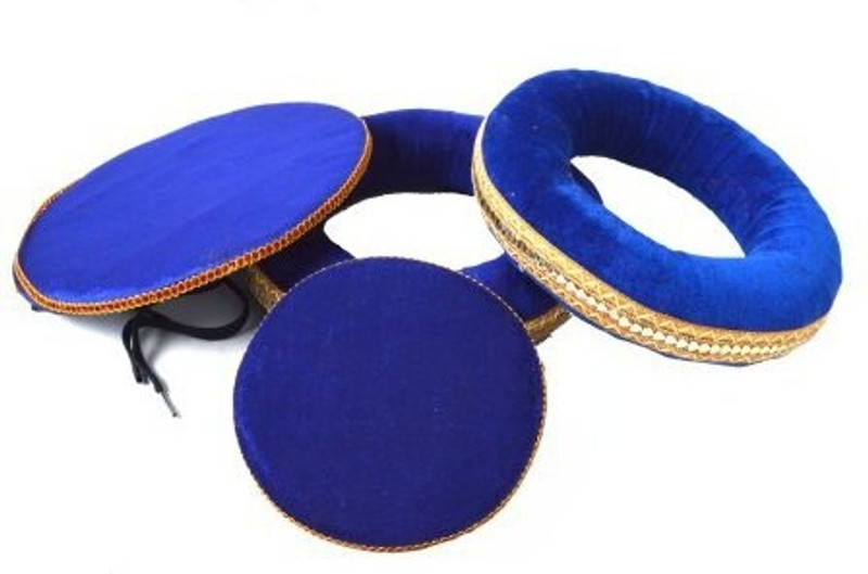 TABLAA VELVET COMPLETE SET OF TABLA DUGGI Tabla(Dayan - 1 cm, Bayan - 0 cm)