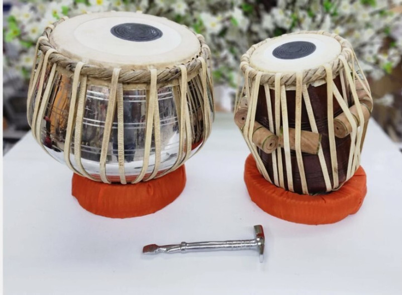 MAGA MART MM. Professional Students/Boys/Girls ( Hammer+ Ring Pad Full Tabla Bag) Tabla(Dayan - 13 cm, Bayan - 22 cm)