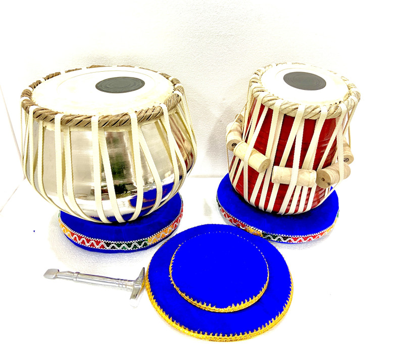 KHALSA MUSICAL KM.Tabla Set -Handmade Students Drums Octave - Bag Tabla(Dayan - 13 cm, Bayan - 22 cm)
